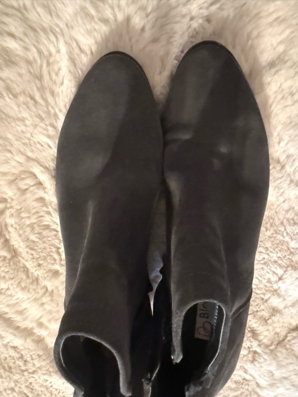 Blondo Dark Grey Worn Once Zip Up Waterproof Ankle Booties